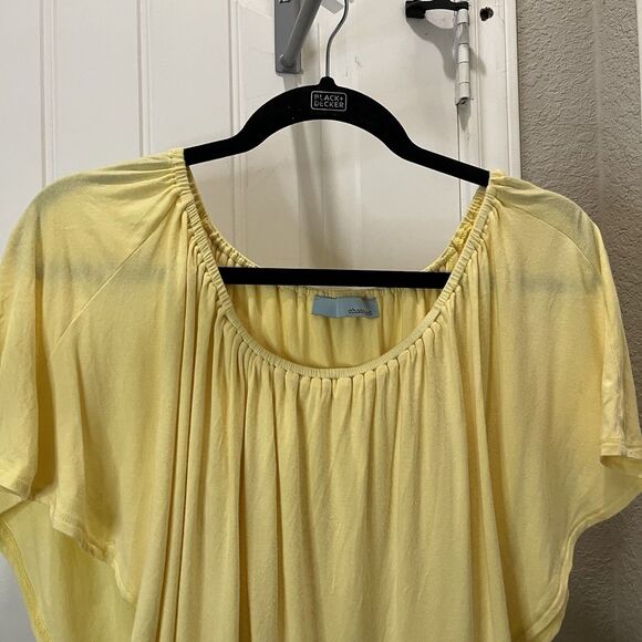 Chatoyant 4 Way Convertible Top Light Yellow Womens SIZE S Cruise Vacation - Picture 2 of 10